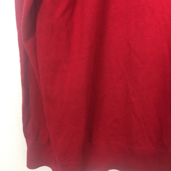 Nautica Sweater V Neck Red Men's XL Cotton Modal - Picture 4 of 8